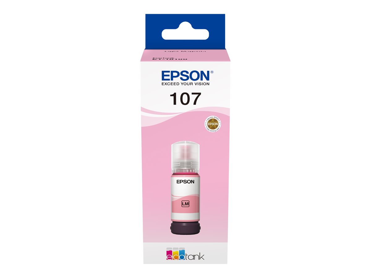 Garrafa de Tinta Epson EcoTank 107 Magenta Claro 70 ml Original - Imagem 2