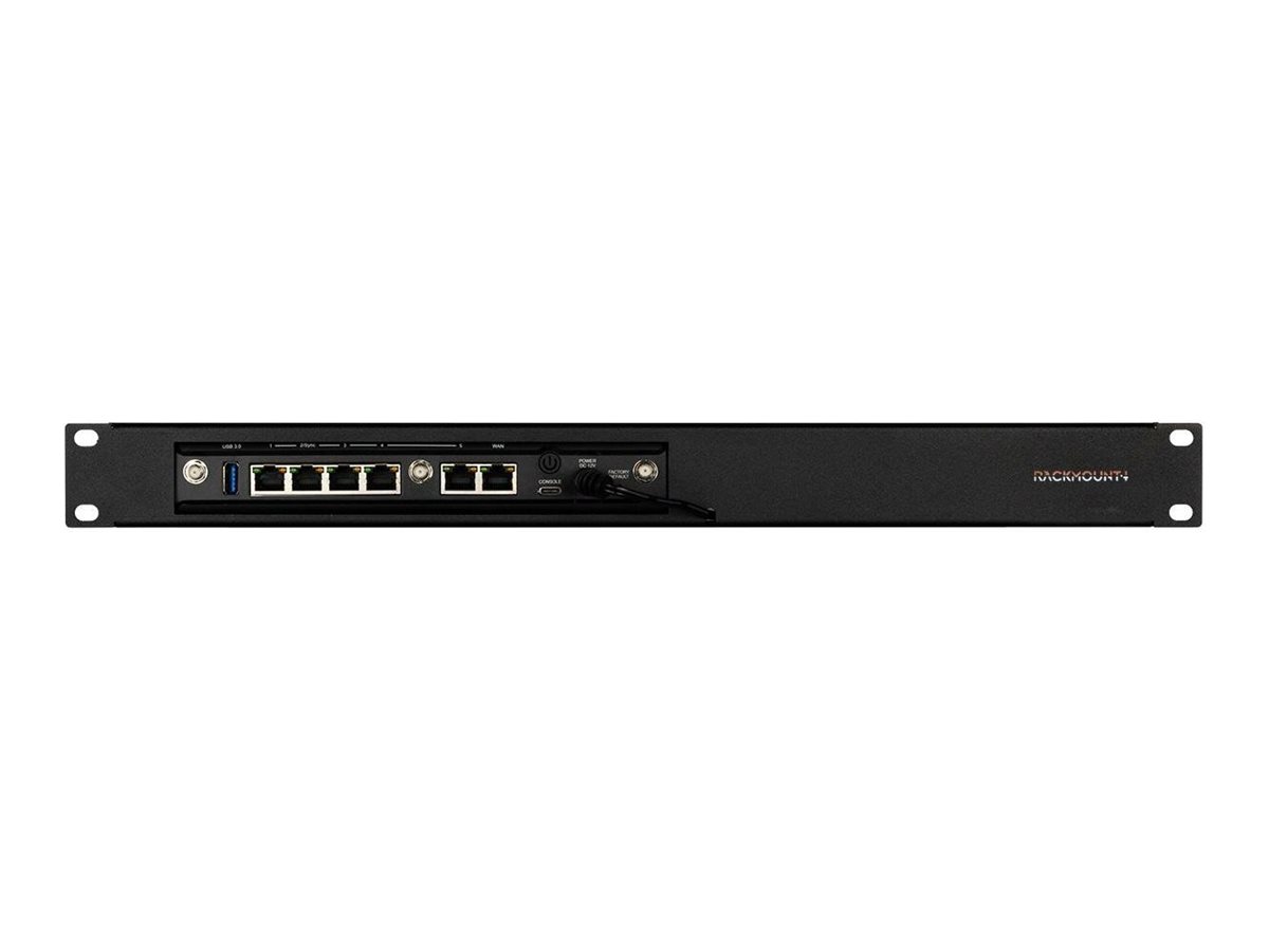 Rackmount.IT RM-CP-T5 - Kit de montagem de dispositivo de rede - montagem em suporte - RAL 9005 - 1U - 19" - Imagem 4