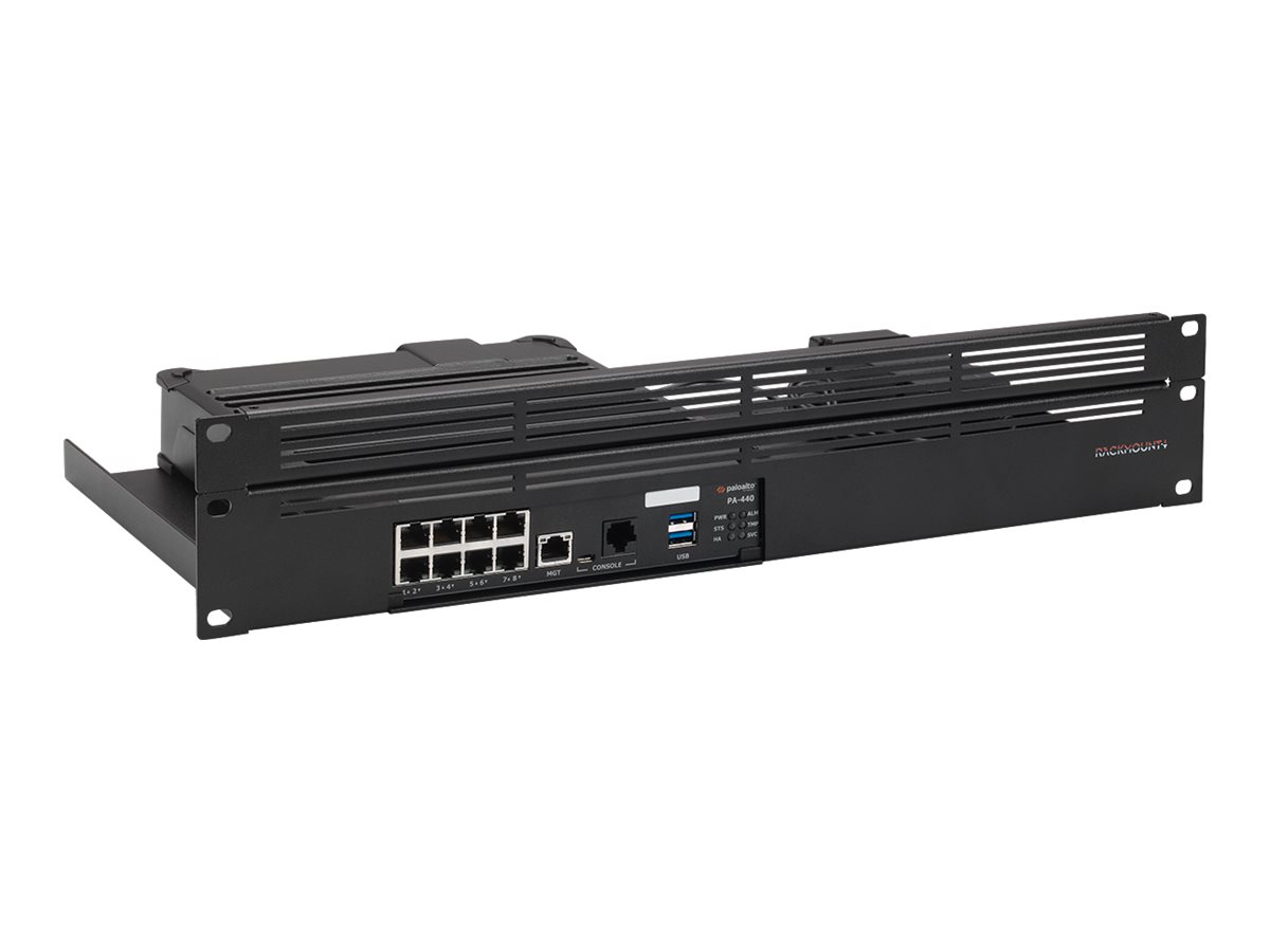 Rackmount.IT RM-PA-T7 - Kit de montagem de dispositivo de rede - montagem em suporte - black RAL9004 - 1.3U - 19" - Imagem 2