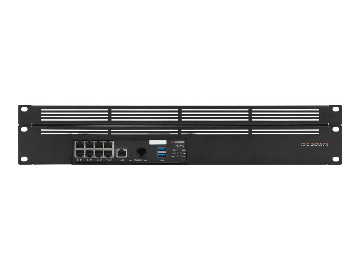 Rackmount.IT RM-PA-T7 - Kit de montagem de dispositivo de rede - montagem em suporte - black RAL9004 - 1.3U - 19"