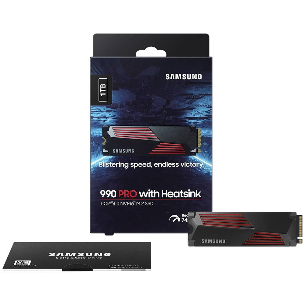 SSD SAMSUNG 990 PRO MZ-V9P1T0CW 1TB M.2 2280 PCIe 4.0 x4 NVMe AES 256-bits TCG Opal 2.0 c/ Dissipador - Imagem 7