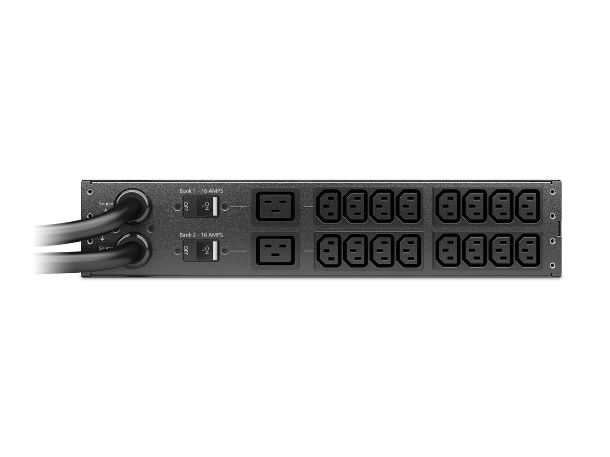 Interruptor Transferência Automática APC NetShelter 7400VA 18 Saídas 2U Preto - Imagem 4