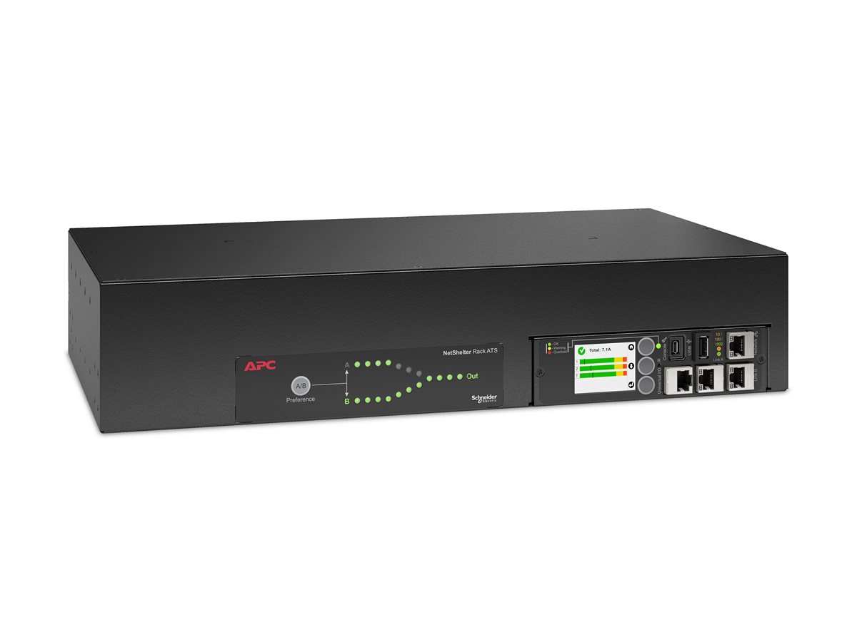 Interruptor Transferência Automática APC NetShelter 7400VA 18 Saídas 2U Preto - Imagem 2