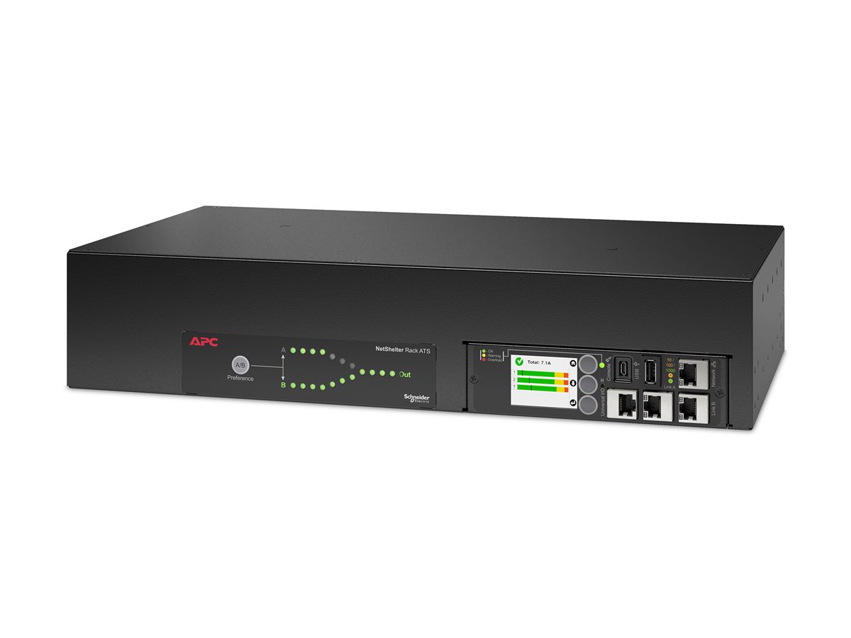Interruptor Transferência Automática APC NetShelter 7400VA 18 Saídas 2U Preto - Imagem 1