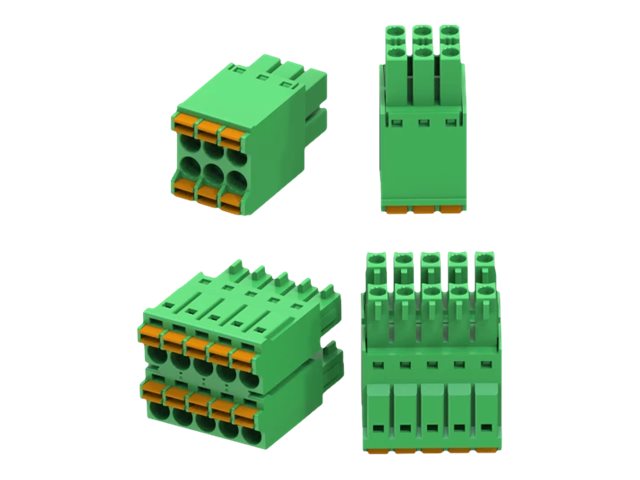 Teltonika - Kit de conector de alimentação - 2x5 pin connector para 2x3 pin connector - 300 V - 8 A - para Teltonika RUT956 - Imagem 1