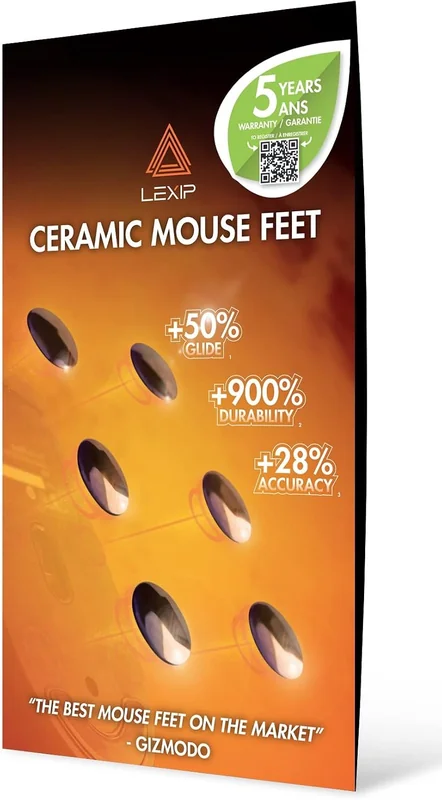 Pés de Rato em Cerâmica LEXIP Gaming MO42 V2 para PC e MAC - Imagem 1