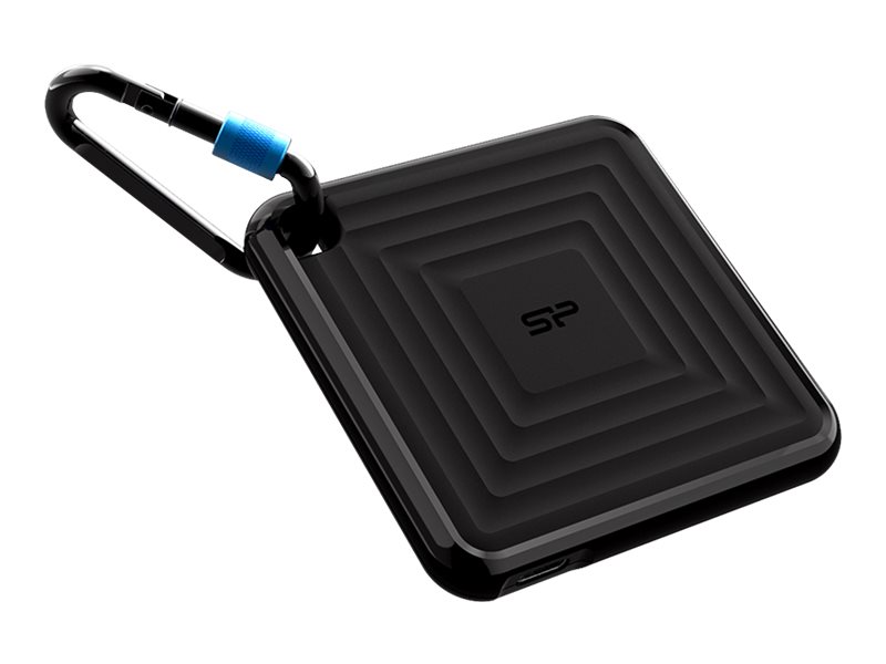 Disco SSD Portátil SILICON POWER PC60 1TB USB 3.2 Gen 2 Encriptação AES 256-bits Preto - Imagem 1