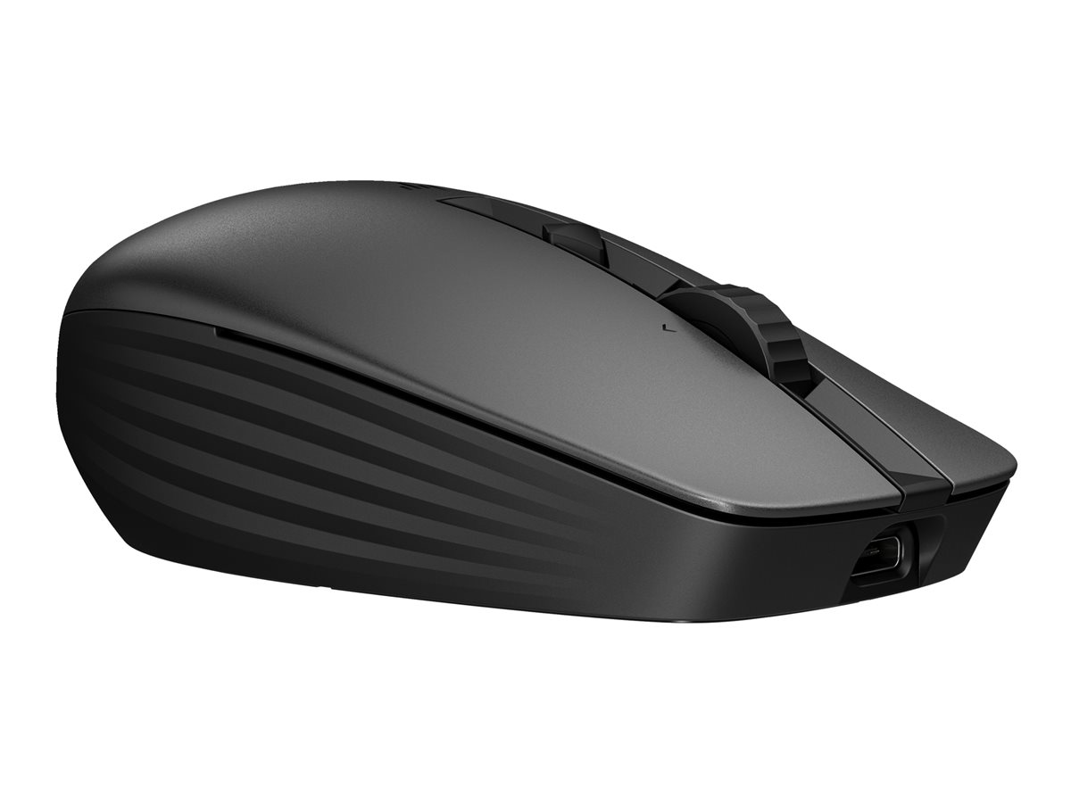Rato HP 715 Multi-Dispositivo Recarregável, Sem Fios/Cabo (Bluetooth 3.0, 2.4 GHz), 7 Botões, Preto - Clique Silencioso, Programável, 3 Dispositivos - Imagem 3