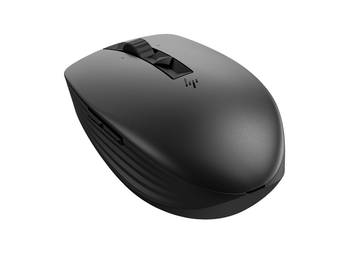 Rato HP 715 Multi-Dispositivo Recarregável, Sem Fios/Cabo (Bluetooth 3.0, 2.4 GHz), 7 Botões, Preto - Clique Silencioso, Programável, 3 Dispositivos - Imagem 5