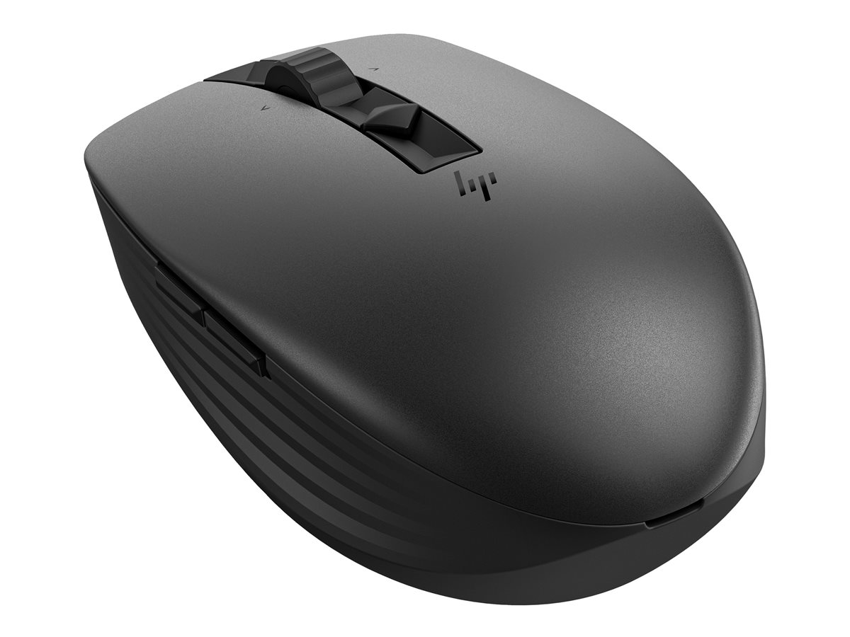 Rato HP 715 Multi-Dispositivo Recarregável, Sem Fios/Cabo (Bluetooth 3.0, 2.4 GHz), 7 Botões, Preto - Clique Silencioso, Programável, 3 Dispositivos - Imagem 2