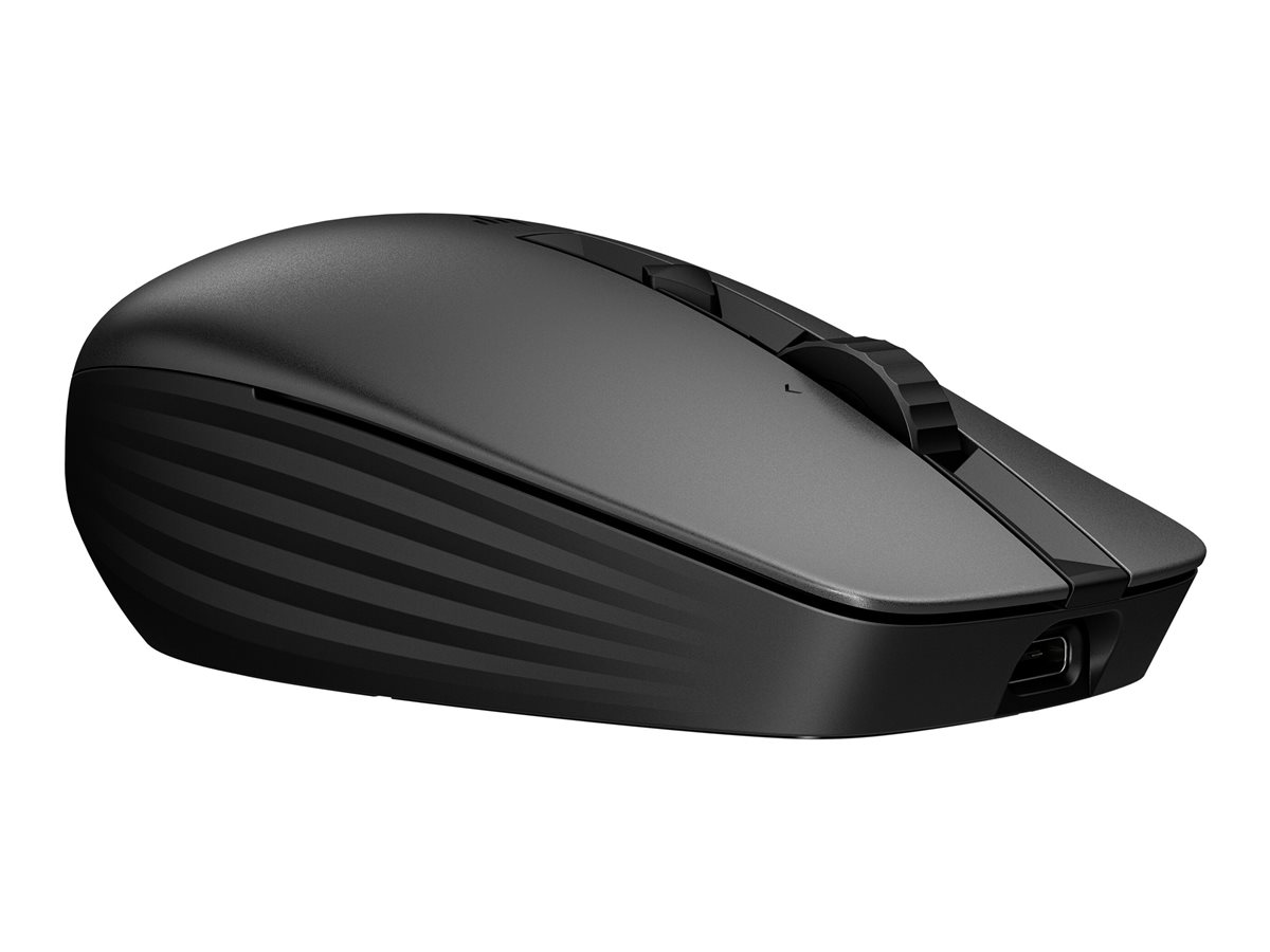 Rato HP 715 Multi-Dispositivo Recarregável, Sem Fios/Cabo (Bluetooth 3.0, 2.4 GHz), 7 Botões, Preto - Clique Silencioso, Programável, 3 Dispositivos - Imagem 4