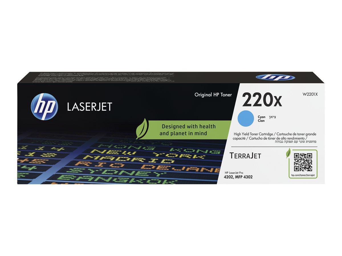 Cartucho de Toner HP 220X Cyan Alto Rendimento