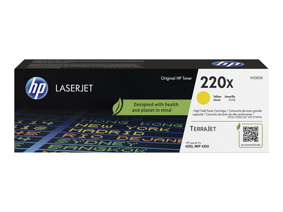 Toner HP 220X Amarelo Alto Rendimento LaserJet