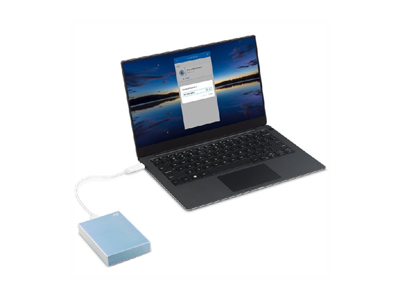 Disco Externo Portátil Seagate One Touch 2TB Azul Celeste Rescue - Imagem 4