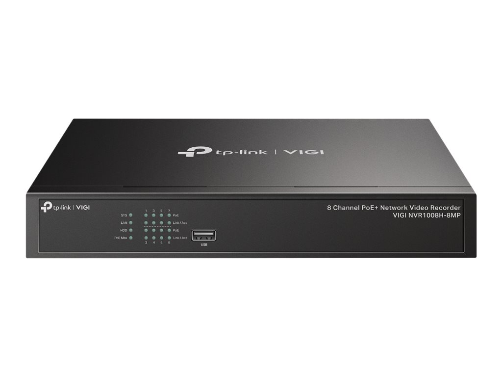 NVR TP-Link VIGI NVR1008H-8MP 8 Canais Rack