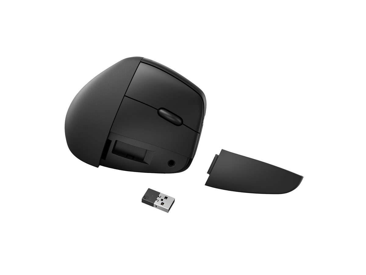 Rato Vertical HP 925 Sem Fios Ergonómico Preto - Imagem 2