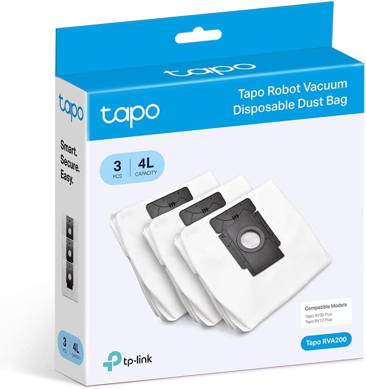 Saco de Poeira TP-Link Tapo RVA200 Pack 3 Unidades 4L para RV10 Plus e RV30 Plus - Imagem 5