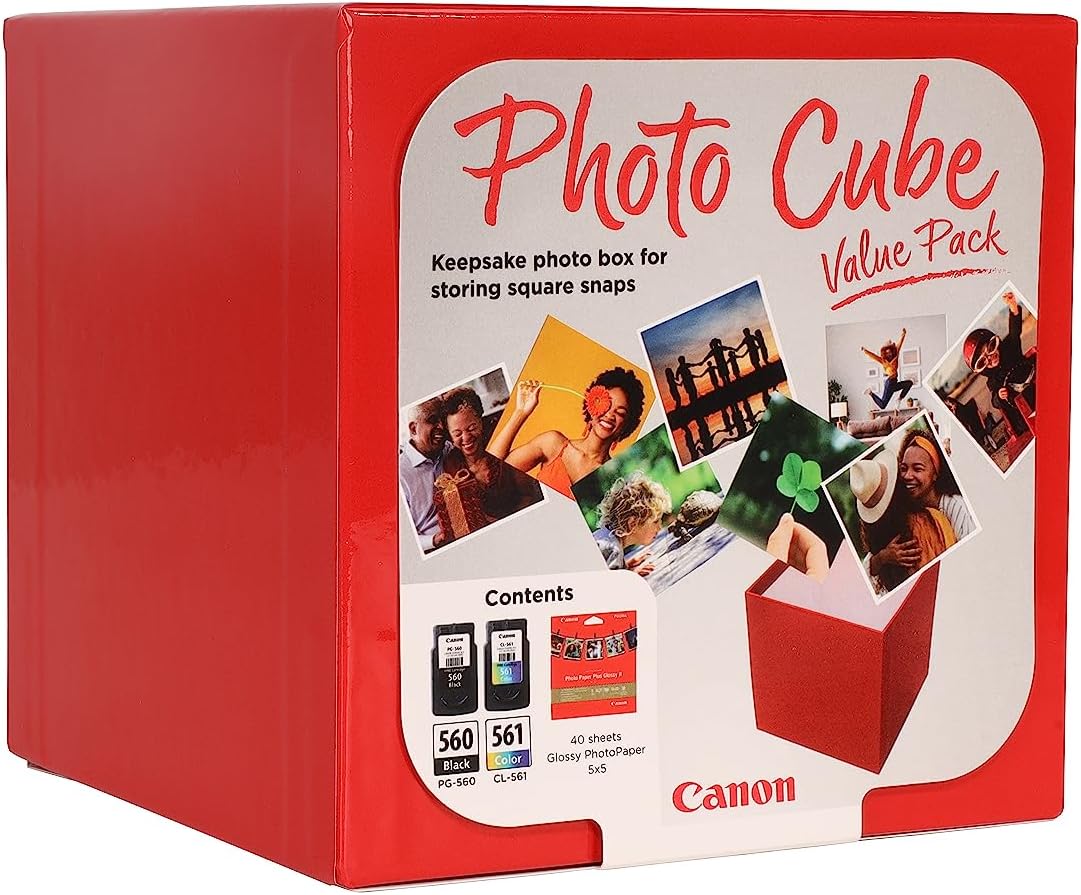 Cartucho de Tinta CANON PG-560/CL-561 Preto e Cor Photo Cube Pack Valor - Imagem 2