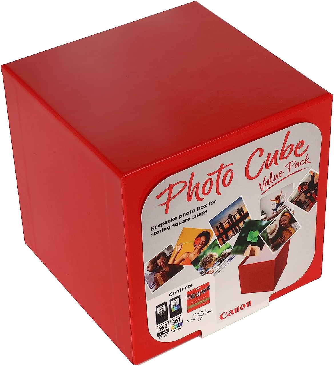 Cartucho de Tinta CANON PG-560/CL-561 Preto e Cor Photo Cube Pack Valor - Imagem 3