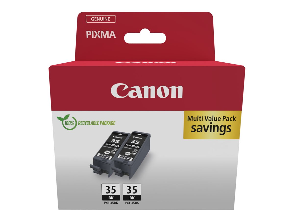 Cartucho de Tinta Canon PGI-35BK Preto Original Pack Duplo