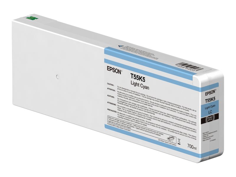 Tinteiro Epson T55K5 700ml Ciano Claro Original - Imagem 2