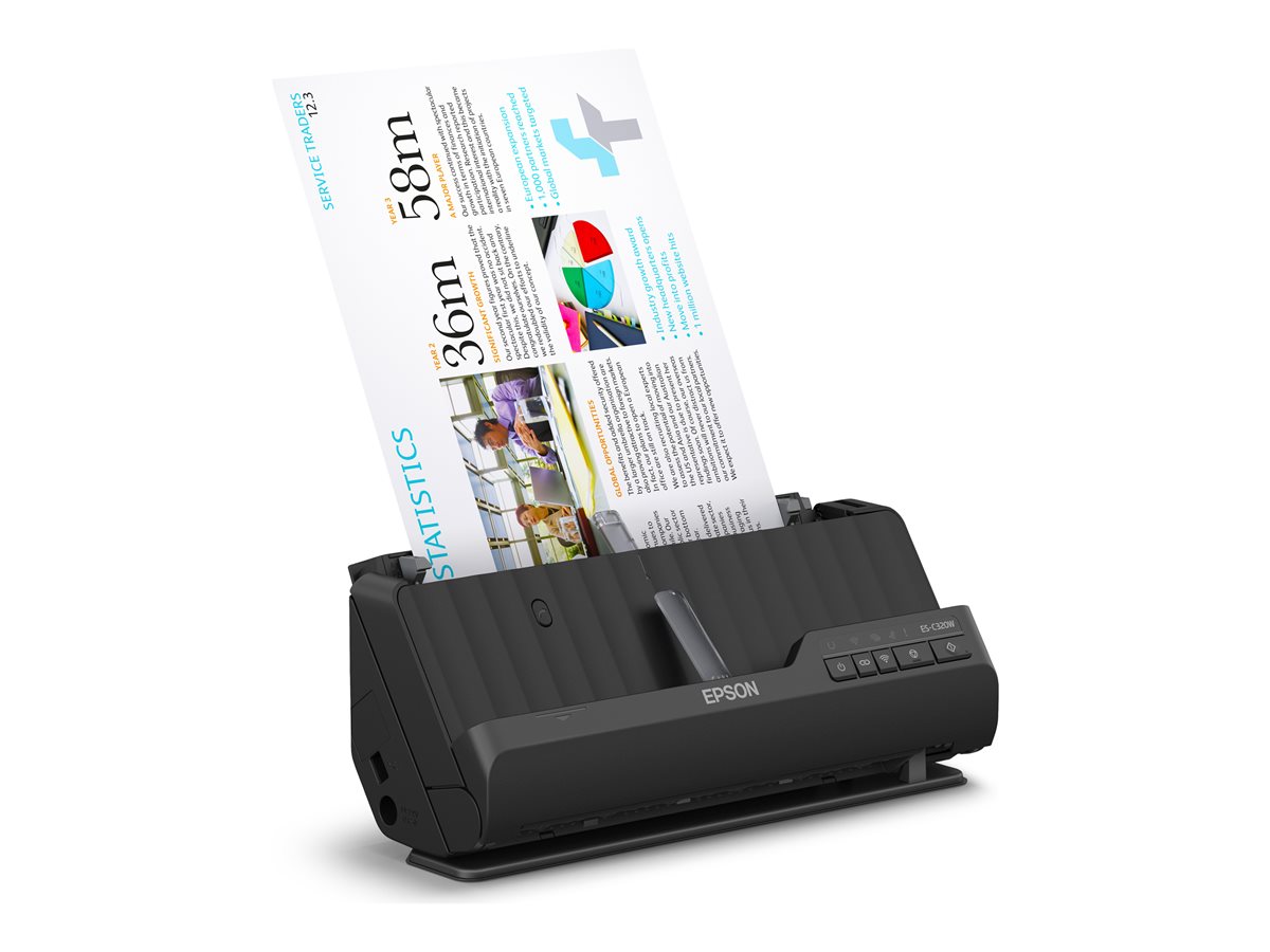 Scanner Epson ES-C320W Duplex A4 ADF Wi-Fi - Imagem 2