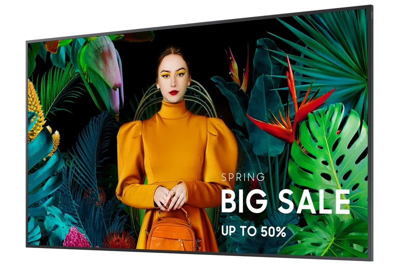 Monitor Profissional Samsung QB65C 65" UHD 4K Slim-LED 350nits 3xHDMI WiFi Bluetooth Preto - Imagem 3