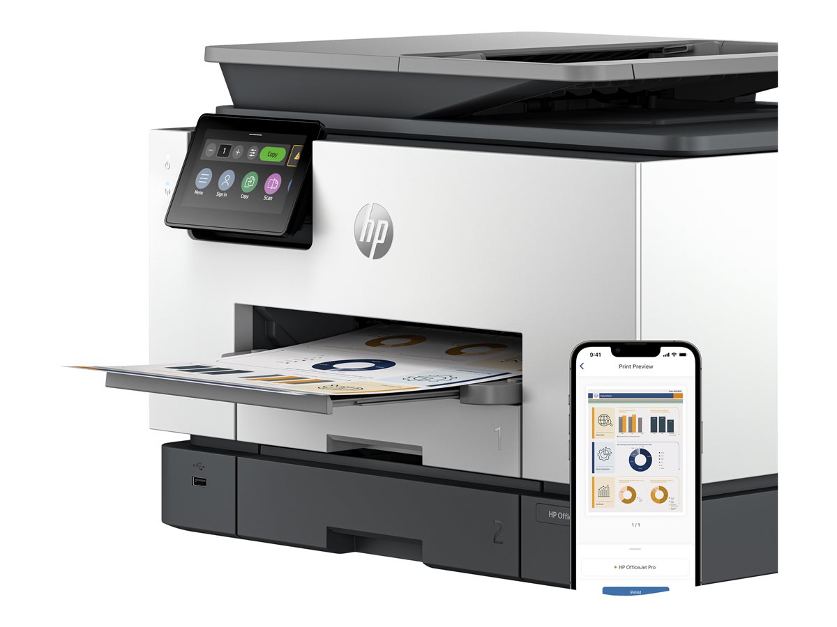 Impressora Multifunções HP Officejet Pro 9130b A4 Cores Jacto Tinta Wi-Fi - Imagem 2