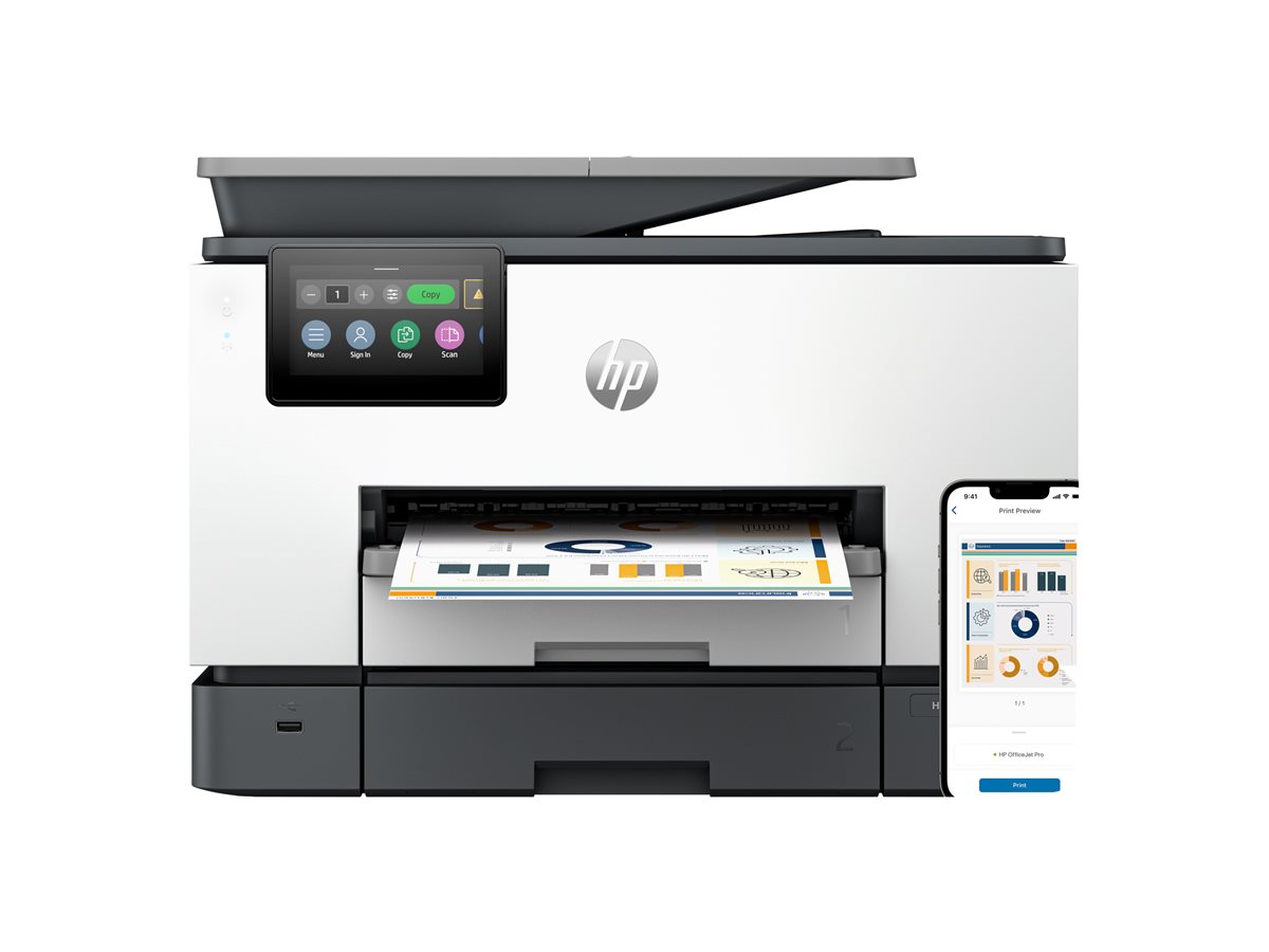 Impressora Multifunções HP Officejet Pro 9130b A4 Cores Jacto Tinta Wi-Fi - Imagem 10