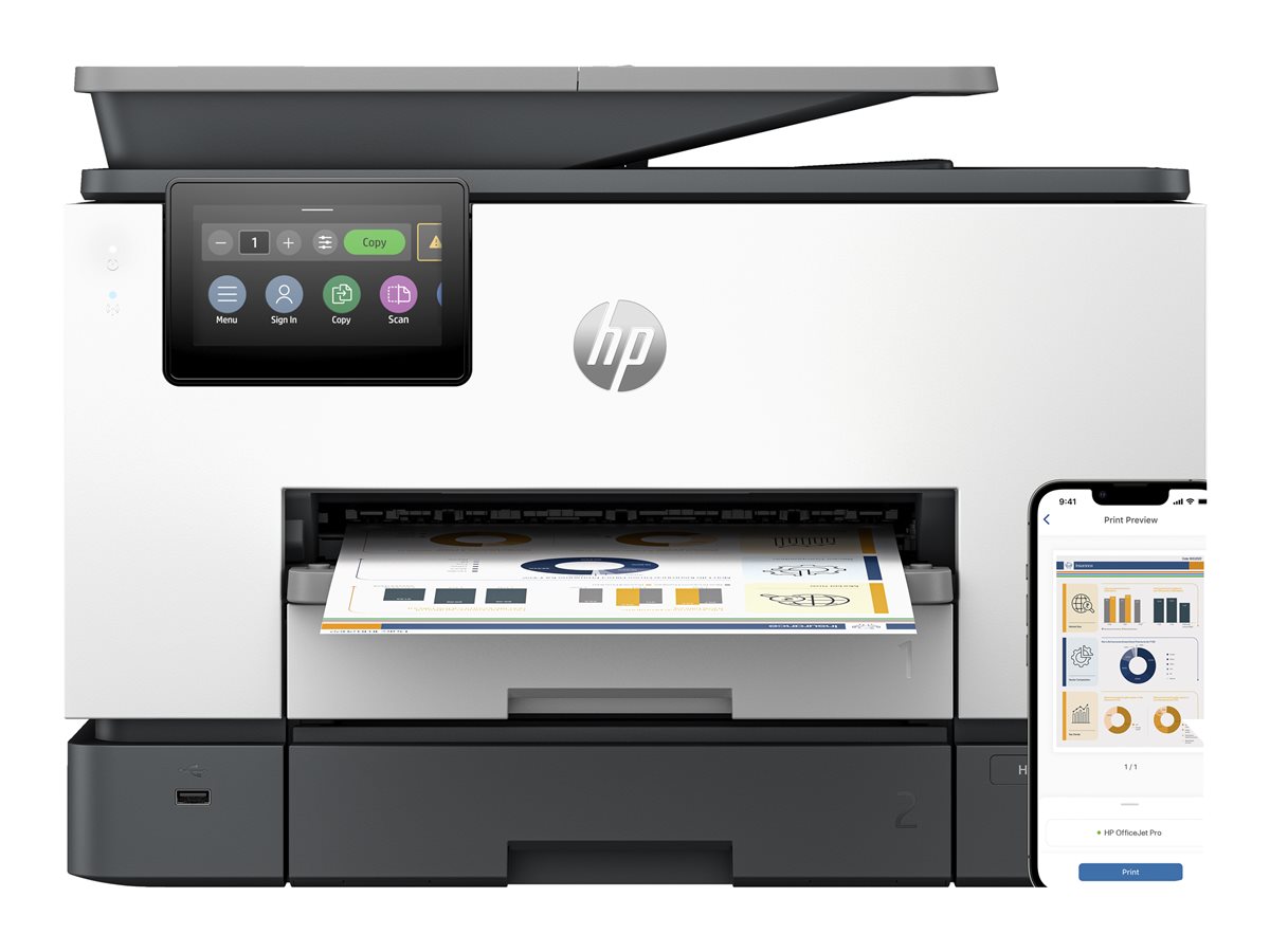 Impressora Multifunções HP Officejet Pro 9130b A4 Cores Jacto Tinta Wi-Fi - Imagem 6