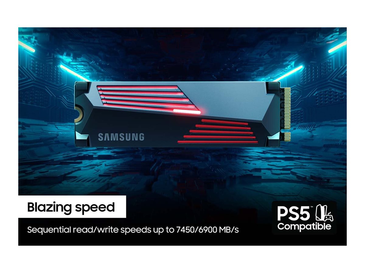 SSD Samsung 990 PRO 4 TB M.2 PCIe 4.0 com Dissipador de Calor - Imagem 2