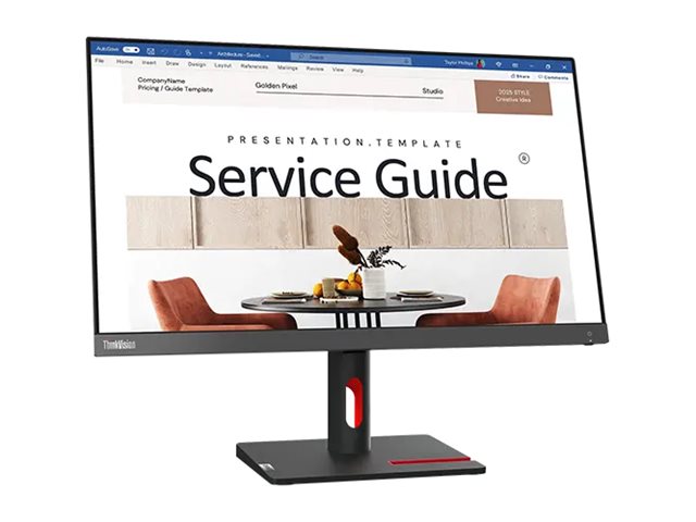 Monitor Lenovo ThinkVision S24i-30 24" Full HD IPS Preto Lustroso