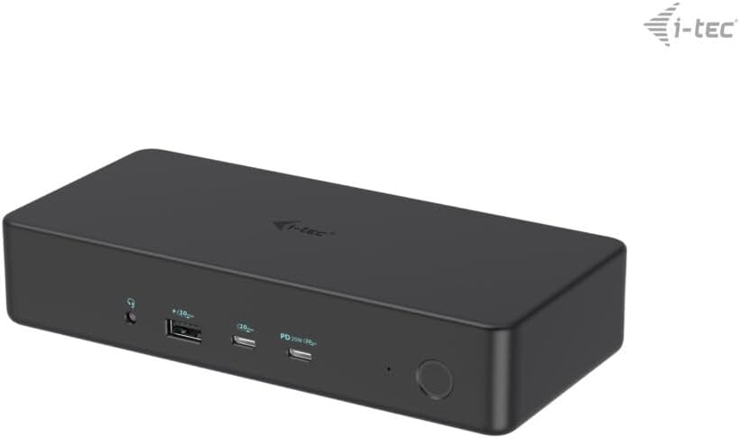 Estação de Engate I-TEC Professional Dual 4K Gen 2 USB-C Thunderbolt 3 USB 3.0 2x DP 2x HDMI 1GbE 100W PD Preto - Imagem 2
