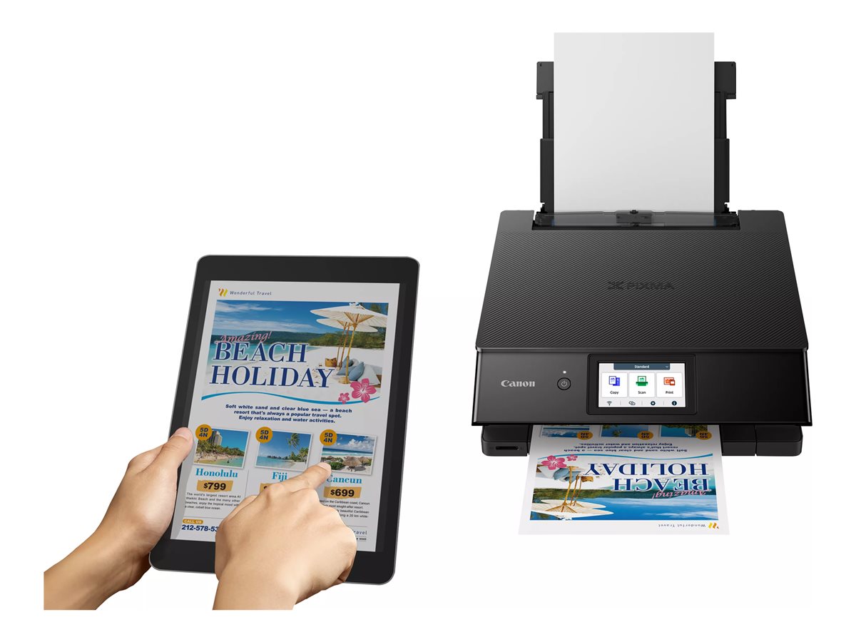 Impressora Multifunções Canon PIXMA TS8750 Jacto Tinta A4 Wi-Fi Preto - Imagem 5