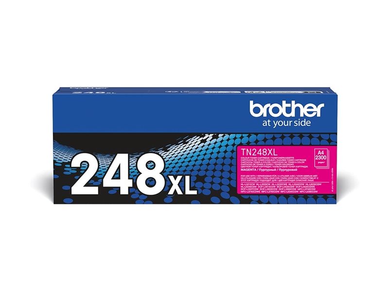 Cartucho de Toner Brother TN248XLM Magenta Alto Rendimento
