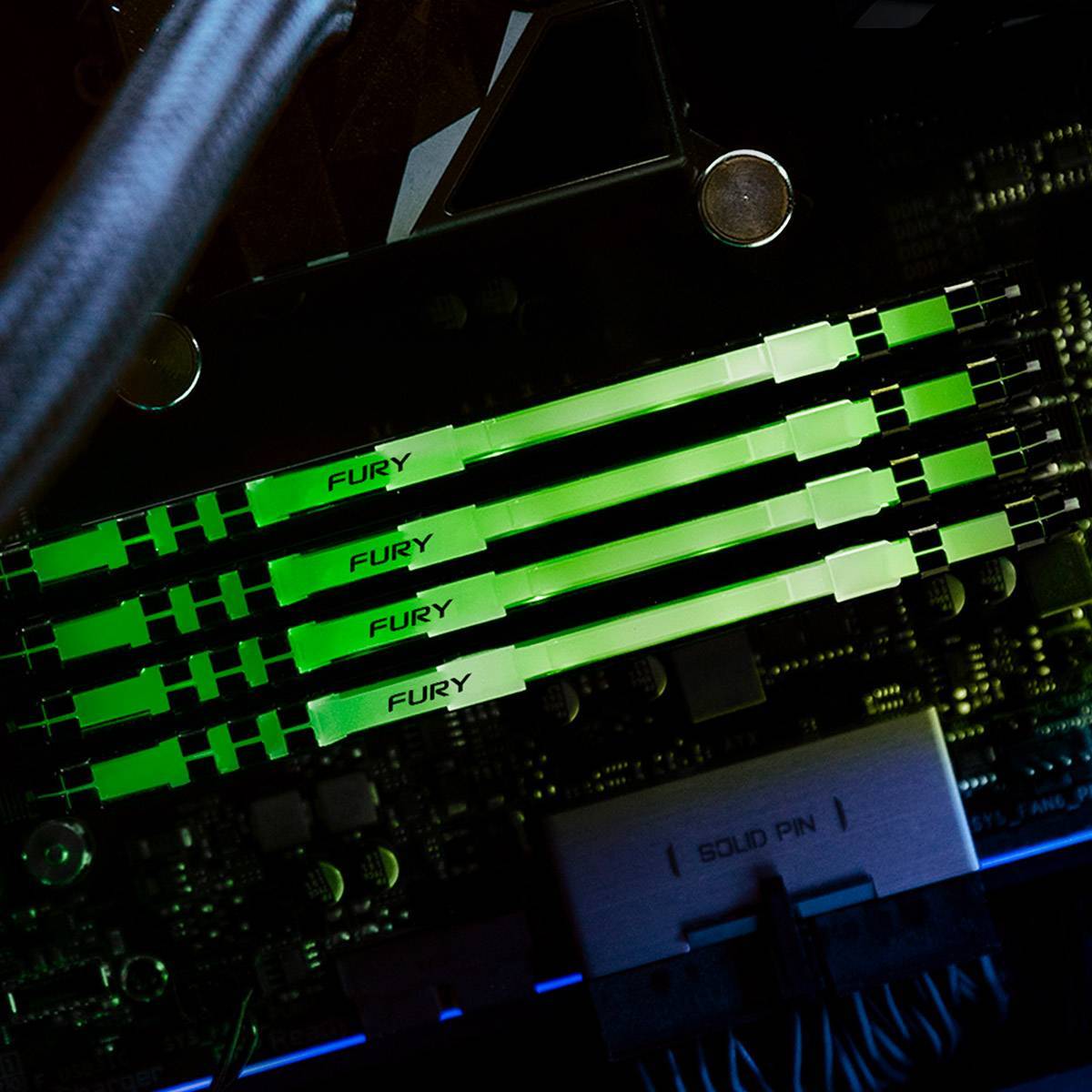 Memória DDR4 Kingston FURY Beast RGB 16 GB 3200 MHz Preto - Imagem 3
