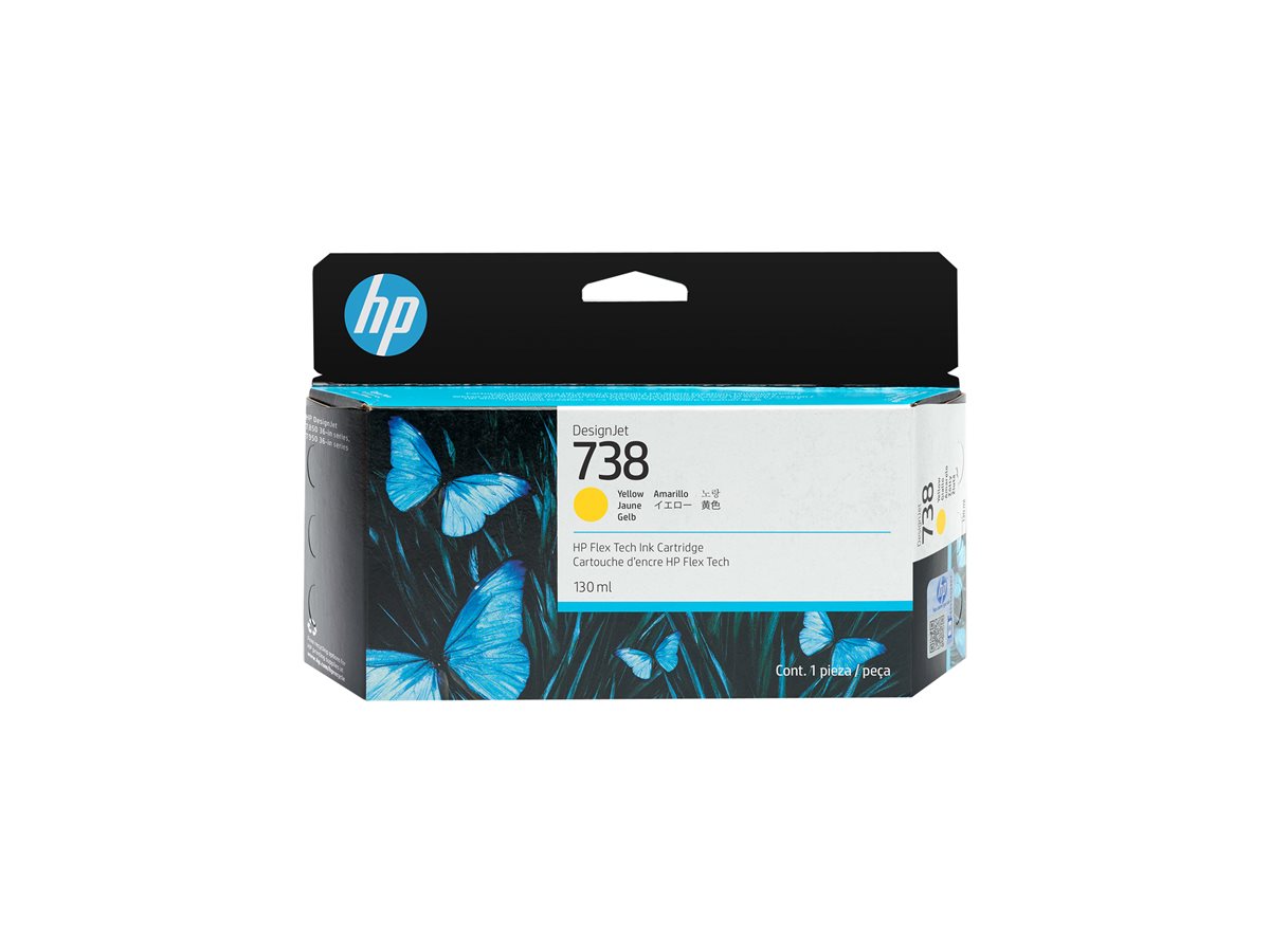 Tinteiro HP 738 Amarelo 130 ml Original