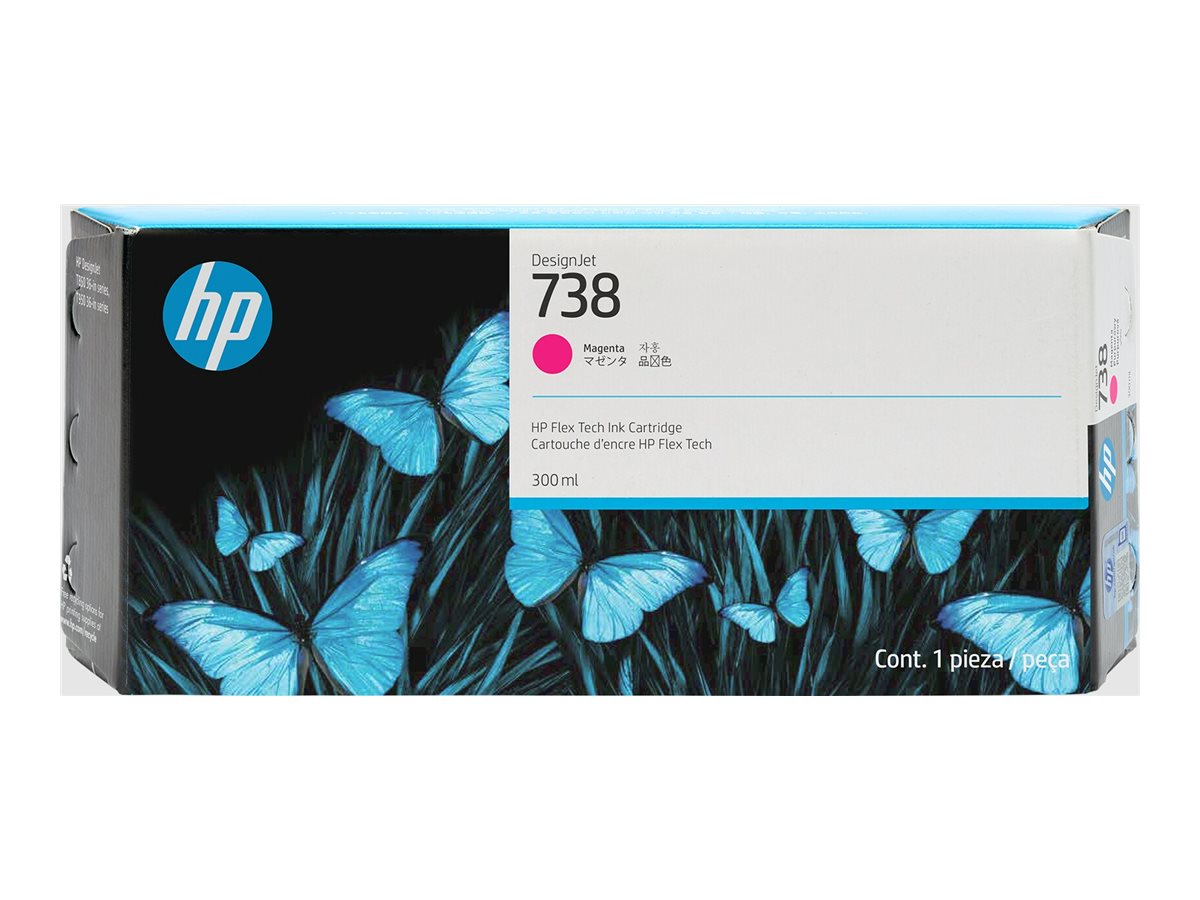 Tinteiro HP 738 DesignJet Magenta 300ml Original - Imagem 3