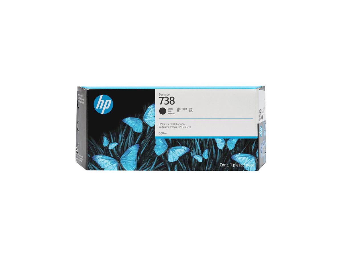 Tinteiro HP 738 Preto 300ml DesignJet Original - Imagem 2