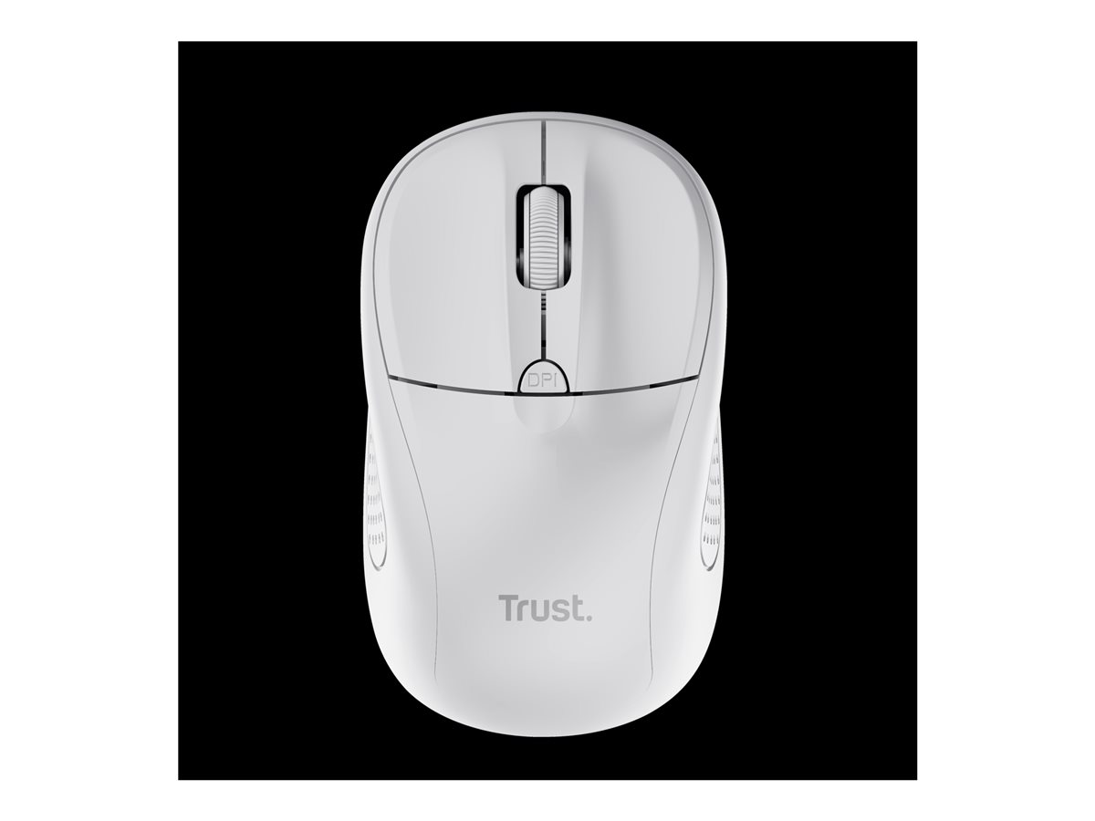 Rato Trust Primo Sem Fios Ambidestro Branco Mate - Imagem 4