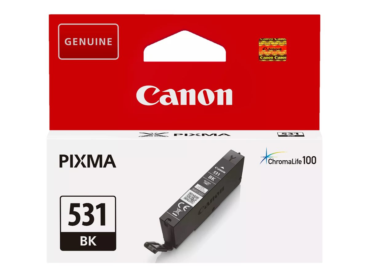 Tinteiro Original Canon CLI-531 BK Preto para PIXMA TS8750 TS8751