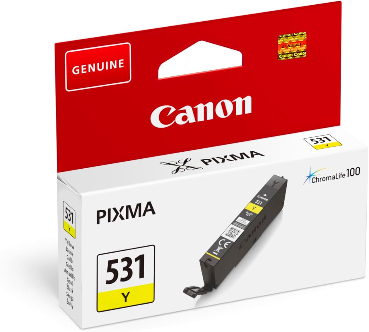 Tinteiro Canon CLI-531 Y Original Amarelo para Impressora PIXMA TS8750 - Imagem 2