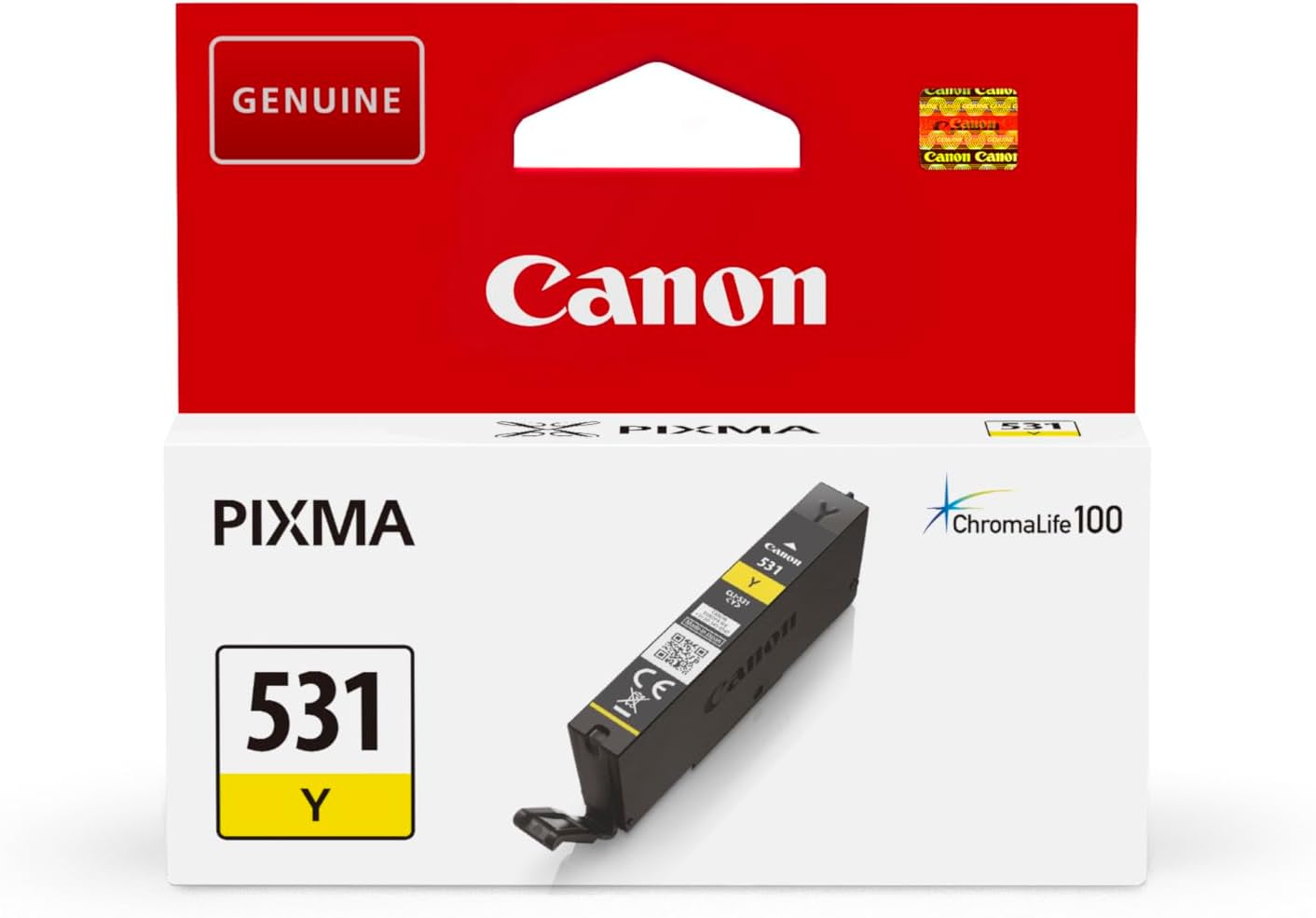 Tinteiro Canon CLI-531 Y Original Amarelo para Impressora PIXMA TS8750