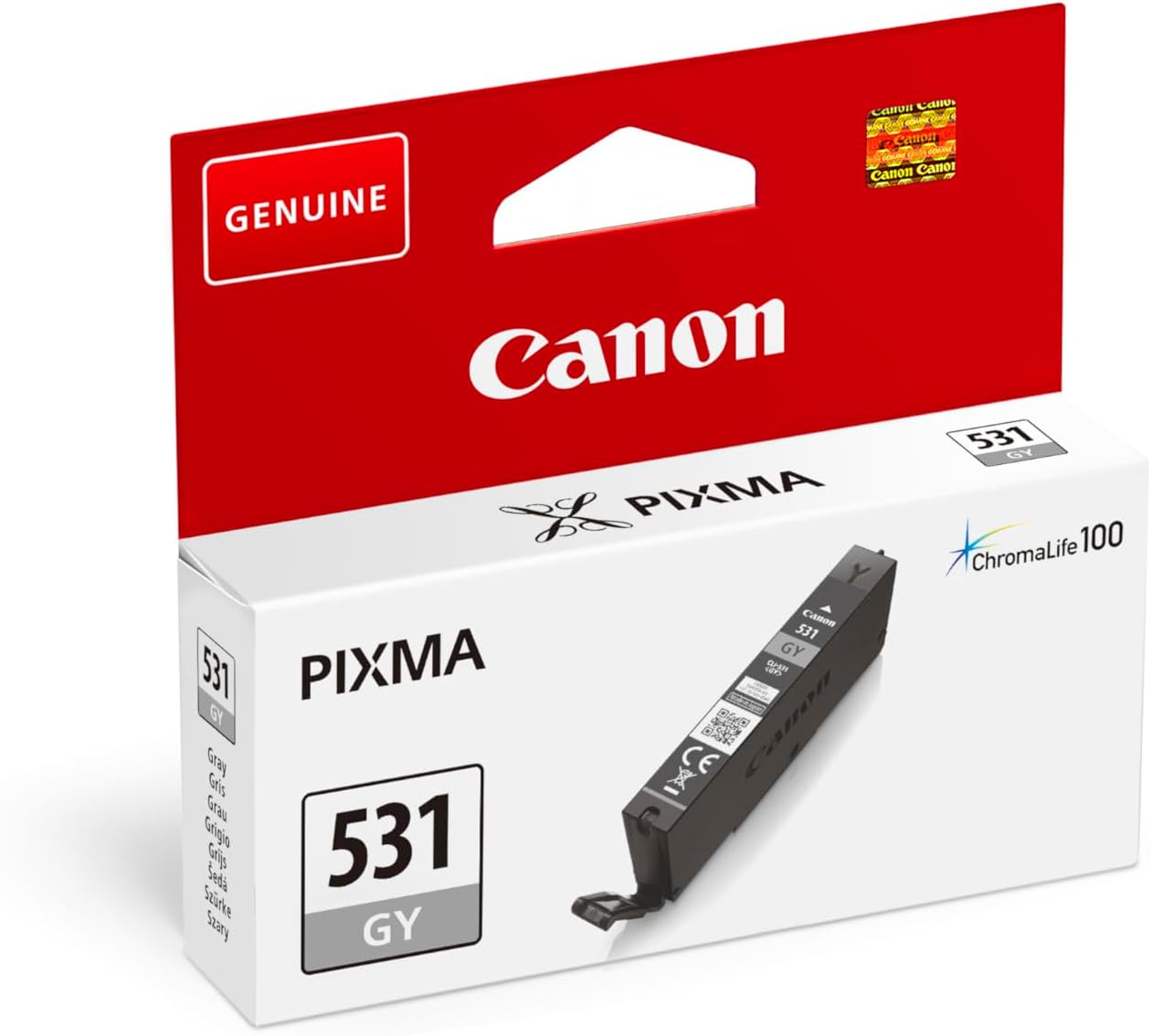 Tinteiro Original CANON CLI-531 GY Cinza para PIXMA TS8750 - Imagem 2