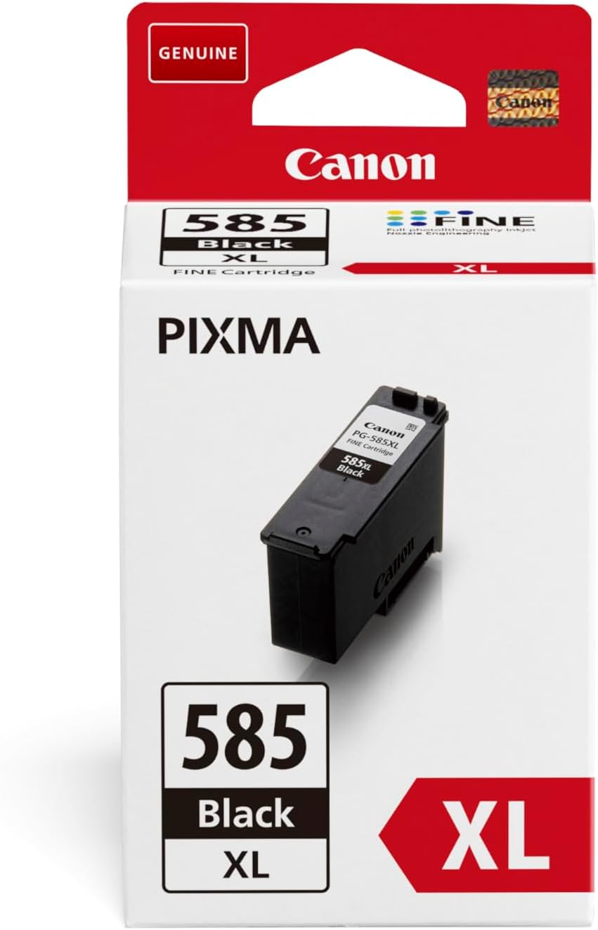 Tinteiro Preto Original CANON PG-585XL Alto Rendimento para PIXMA TS7750i