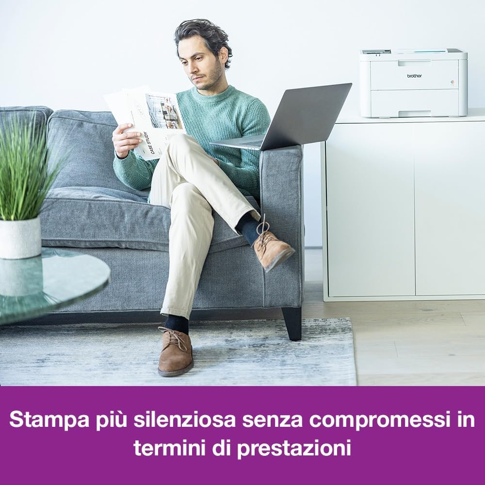 Impressora LED a Cores Brother HL-L3240CDW Duplex A4 26ppm 600x2400dpi 250 Folhas Wi-Fi Gigabit LAN - Imagem 2