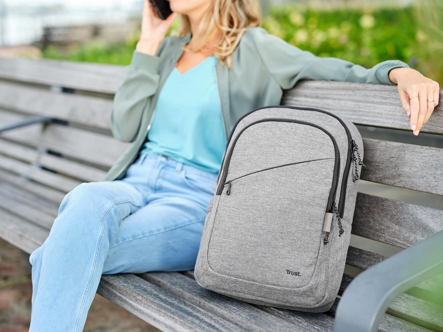 Trust Avana - Bolsa para transporte de notebook - amigo do ambiente - 16" - cinza - Imagem 8