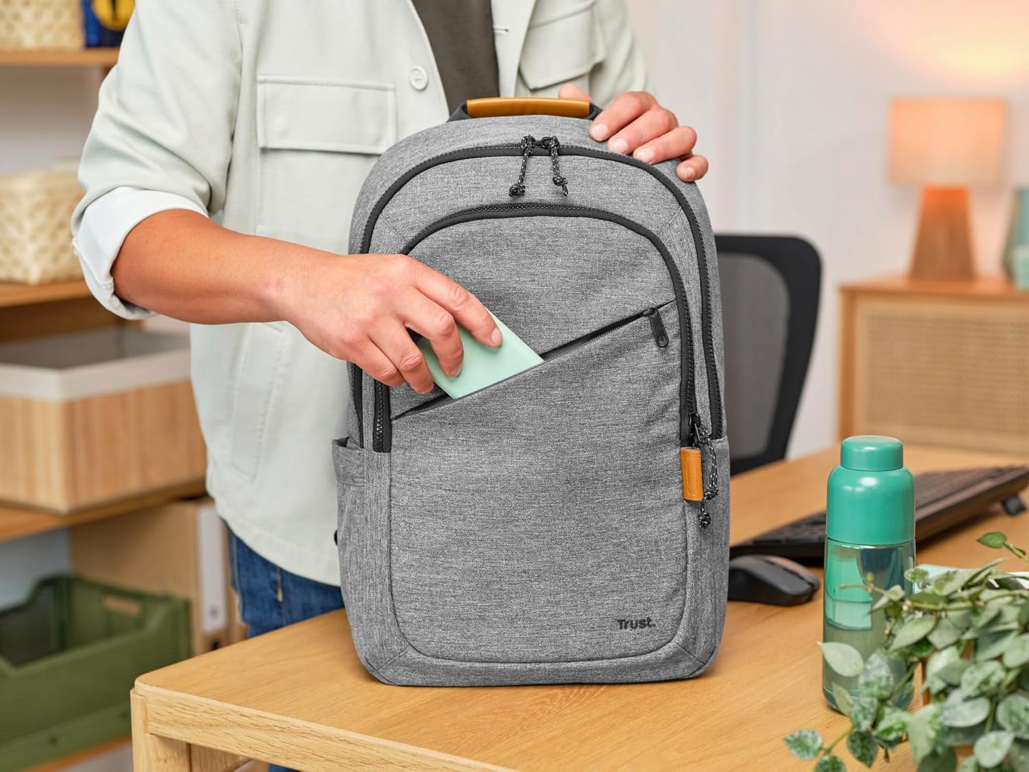 Trust Avana - Bolsa para transporte de notebook - amigo do ambiente - 16" - cinza - Imagem 6