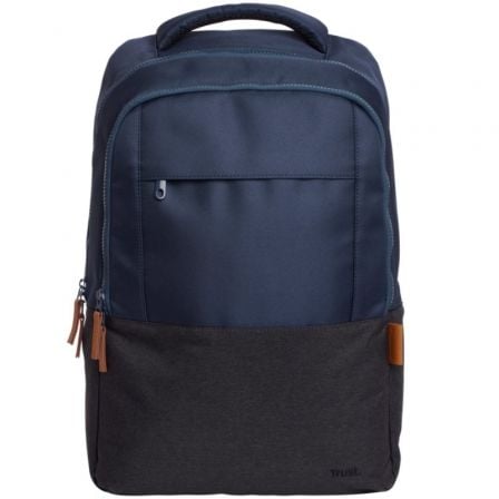 Bolsa para Portátil TRUST LISBOA 16" Azul Escuro/Cinzento Escuro Poliéster RPET ECO Topload Durável