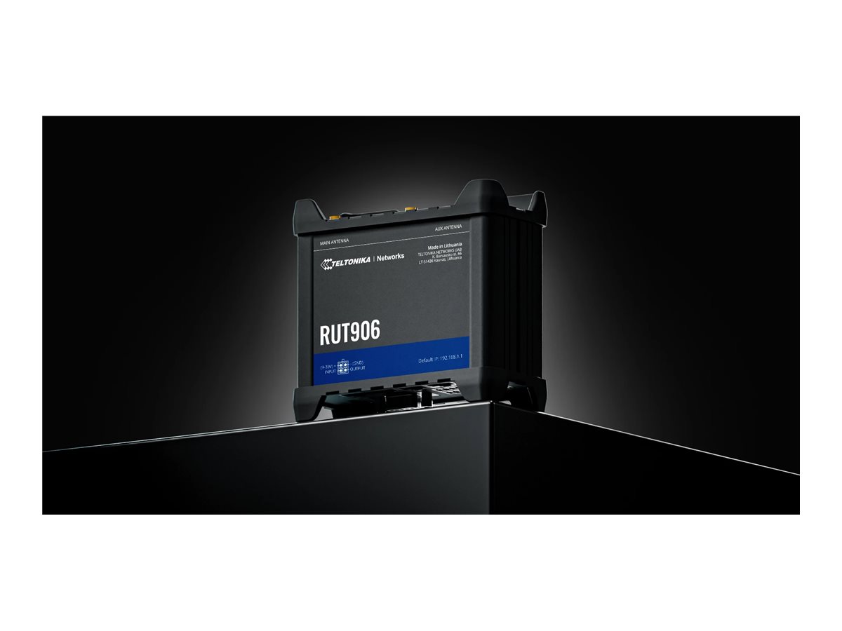 Router Industrial Teltonika RUT906 4G LTE WiFi 2.4GHz 3 Portas Ethernet RS-232 RS-485 Trilho DIN - Imagem 9
